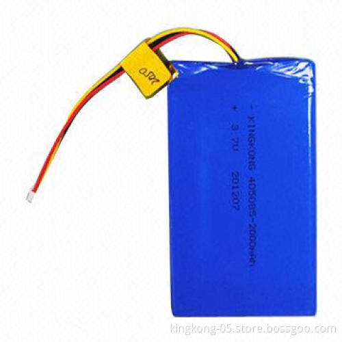 405085 Lithium Polymer Rechargeable Battery, 2000mAh/3.7 Voltage